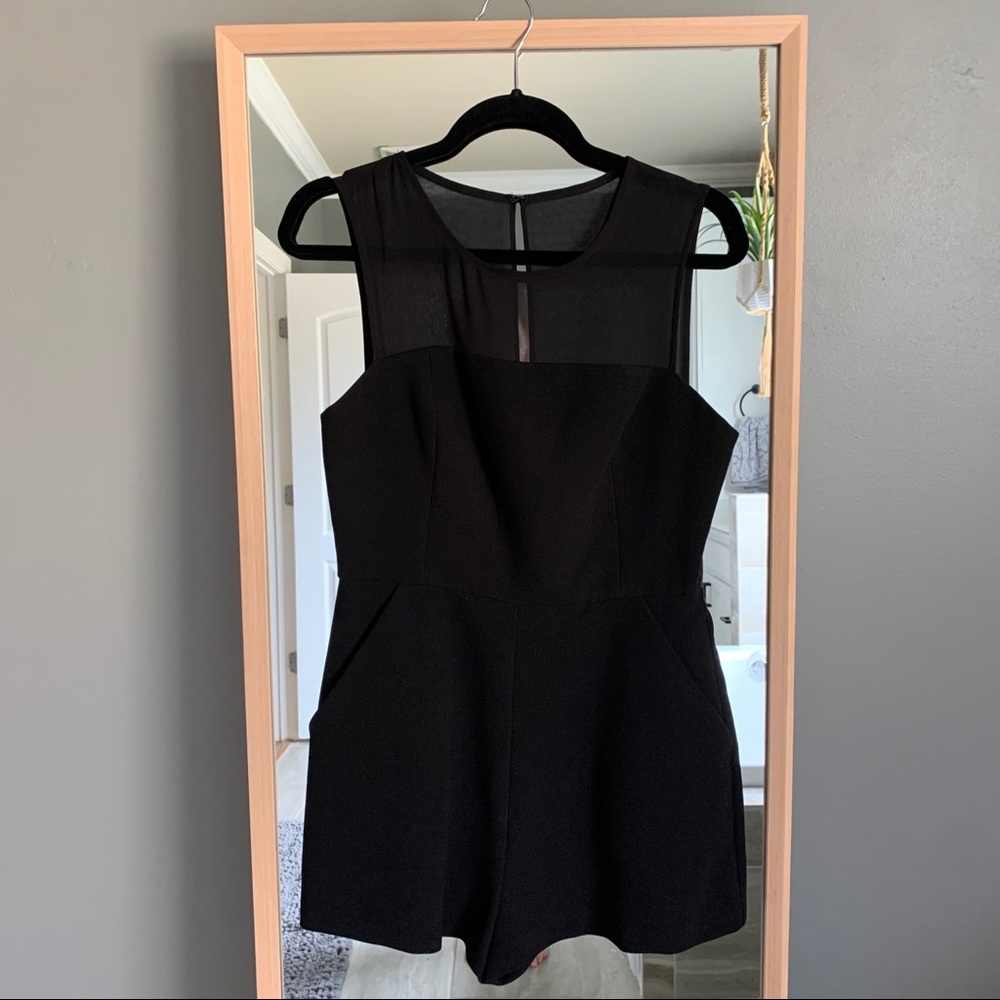 BCBG Black Romper